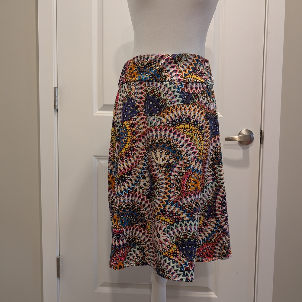 Vibrant Multicolor A-Line Skirt